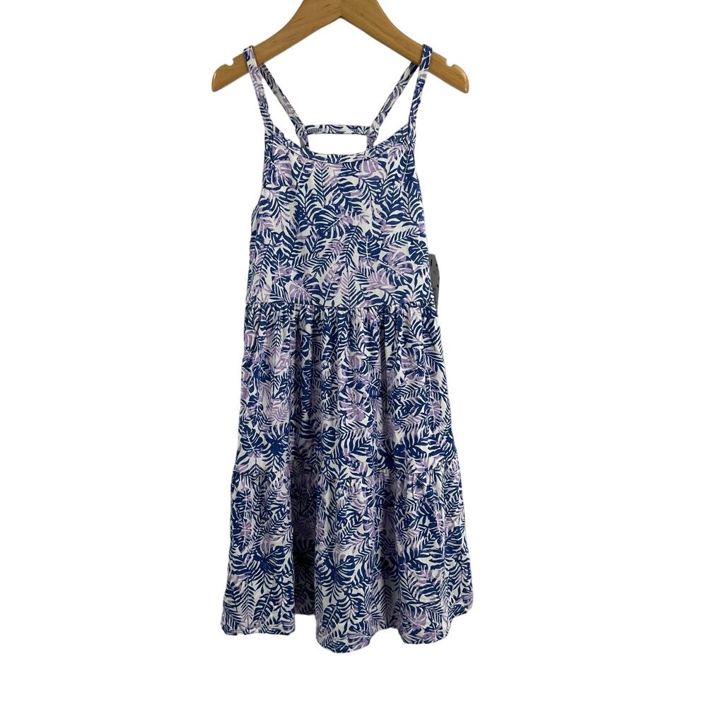 Harper Canyon Tropical Print Blue Purple Sleeveless Dress Size 5 New‎